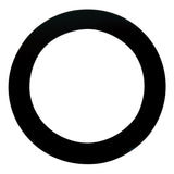 Remo black bass drum head hole