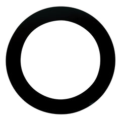 Remo black bass drum head hole