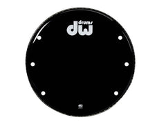 Tête de résonance pour grosse caisse DW 28" ventilée, noir brillant