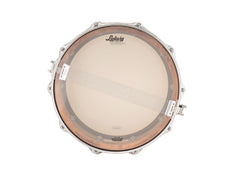 Caisse claire phonétique Ludwig 6,5" x 14" en bronze brut avec cosses tubulaires