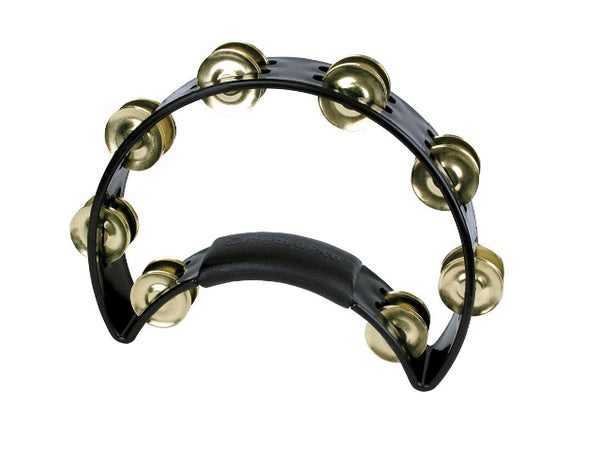 Rhythm Tech Standard Tambourine with Brass Jingles Black