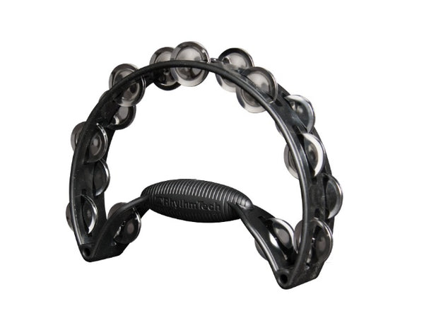 Rhythm Tech Pro Tambourine with Steel Jingles Black