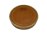 Tackle Instrument Supply 6" Tan Leather Walnut Base Practice Pad