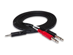 Câble stéréo Hosa Breakout 3,5 mm TRS vers double 1/4"