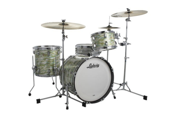 Ludwig Classic Maple Downbeat Vintage Blue Olive Oyster 12 14F 20B