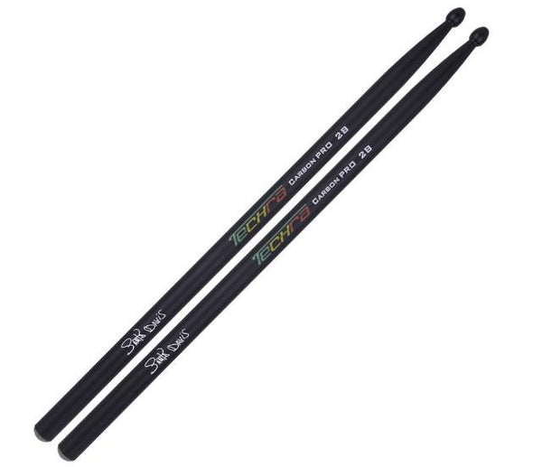 Techra Carbon Pro 2B Carlton "Santa" Davis Signature Drum Sticks