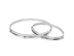 DW 14" 10 Hole Chrome Die Cast Snare Top/Bottom Hoops DRSPDC14-CR