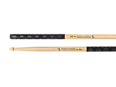 Baguettes de batterie HeadHunters Hickory Classic 5A avec grip