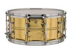 Ludwig 6.5x14 Hammered Brass w/ Tube Lugs Snare Drum