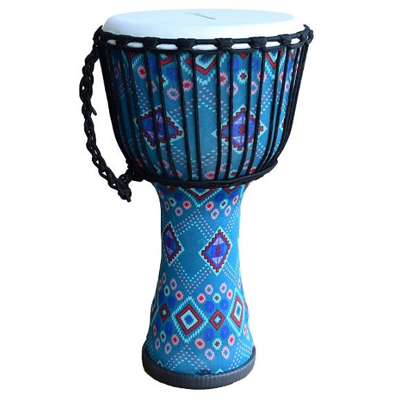 Ecko 10" PVC Djembe Ocean Blue