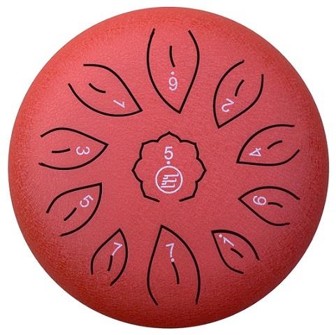 Ecko Tongue Drum 8" 11 Note C Major Red