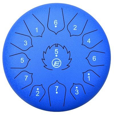 Ecko Tongue Drum 12" 13 Note C Major Blue