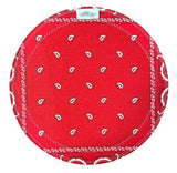 Roots 13" Solid Red Bandana