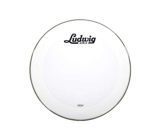 Ludwig 22" Powerstroke 3 Clear Bass Drum Head Script Logo
